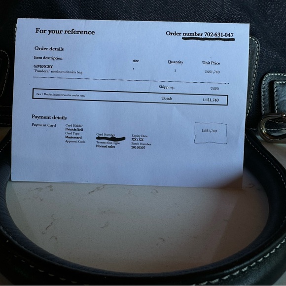 GIVENCHY “Pandora” Denim/Leather Bag Excellent condition!! Size Medium - Picture 13 of 13